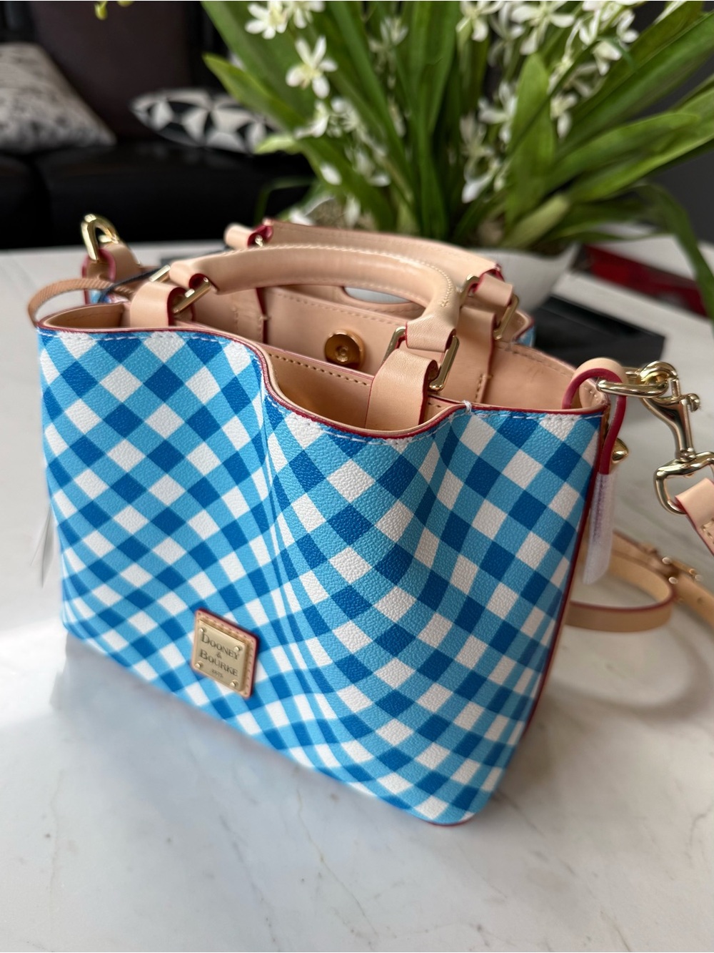 New Dooney & Bourke Mini Barlow Cotton/Leather Bag - Picture 16 of 16